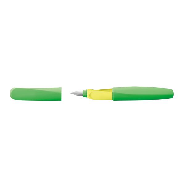 Pelikan Füllhalter mit Namensgravur - Füller - "Twist M-Feder Neon Grün"