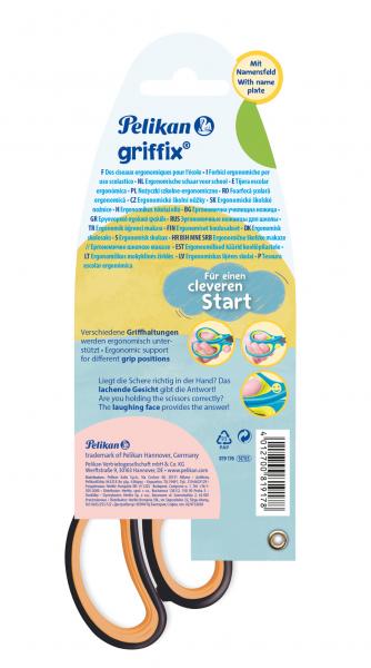 Pelikan griffix® Schulschere spitzf für Linkshänder / Farbe: Neon Black
