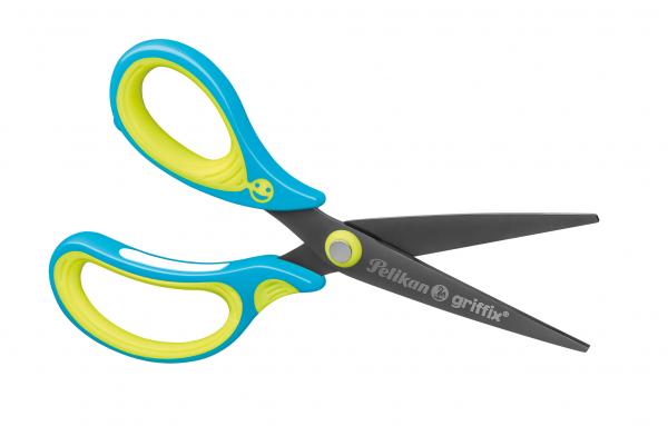 Pelikan griffix® Schulschere spitzf für Linkshänder / Farbe: Neon Fresh Blue