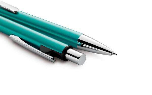 Pelikan Kugelschreiber Snap Metallic mit Namensgravur - Farbe: türkis