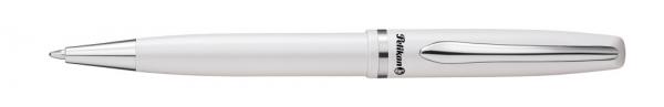 Pelikan Metall-Kugelschreiber mit Gravur + Veloursetui / Farbe: perlweiß