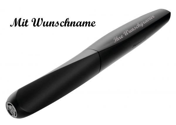 Pelikan Tintenroller mit Namensgravur - "Twist R457 Schwarz"
