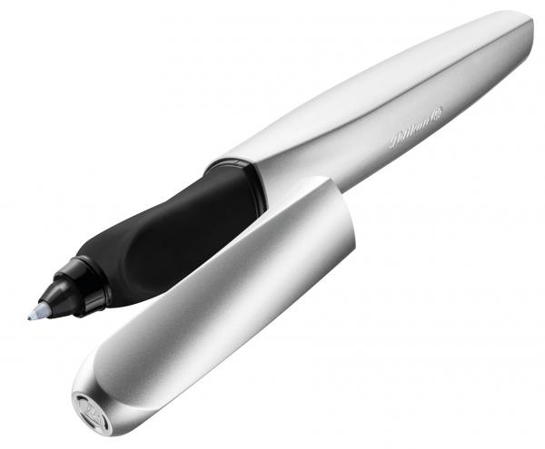 Pelikan Tintenroller mit Namensgravur - "Twist R457 Silber"