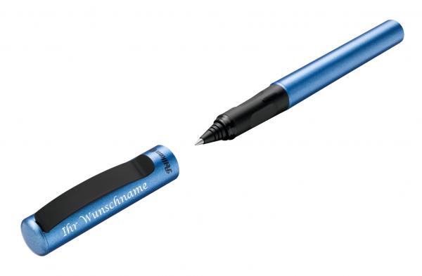 Pelikan Tintenroller Pina Colada mit Gravur / Farbe: blau metallic