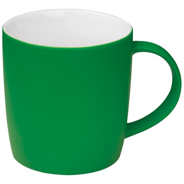 Porzellantasse / Kaffeetasse / Fassungsvermögen: 300 ml / Farbe: grün