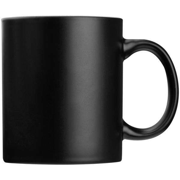 Porzellantasse / Kaffeetasse / Fassungsvermögen: 300 ml / Farbe: schwarz-weiß