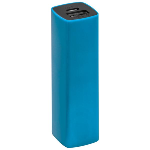 Powerbank 2.200 mAh mit USB Anschluss / inkl. Ladekabel / Farbe: hellblau