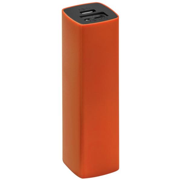 Powerbank 2.200 mAh mit USB Anschluss / inkl. Ladekabel / Farbe: orange