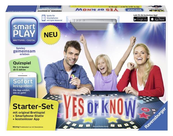 Ravensburger Spiele 26803 - Starterset Yes or Know / Familienquiz, SmartPlay