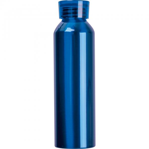 Recycelte Aluminium Trinkflasche mit Trageschlaufe / 600ml / Farbe: blau