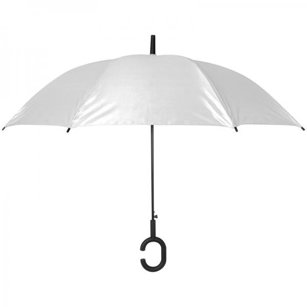 Regenschirm "Hände frei" / Farbe: weiß