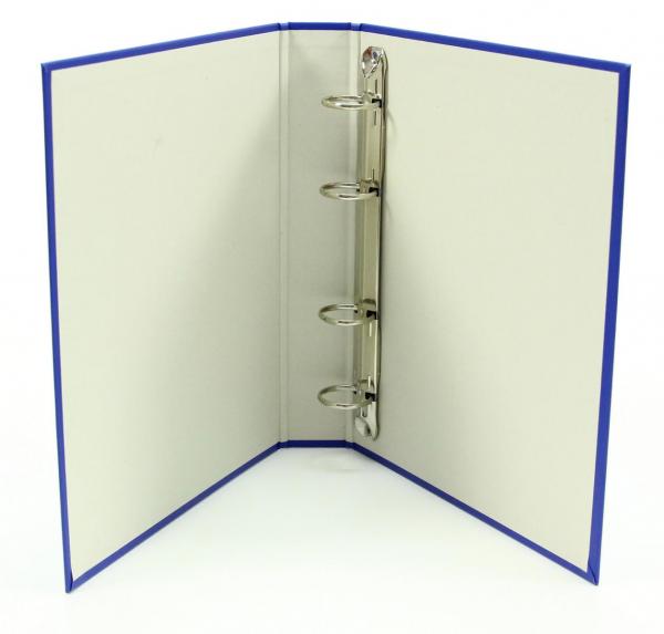 Ringbuch / DIN A5 / 4-Ring Ordner / Farbe: blau + 100 Prospekthüllen