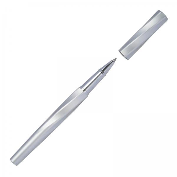 Rollerball mit Gravur / Rollerpen / aus hochwertigem Messing / Farbe: silber