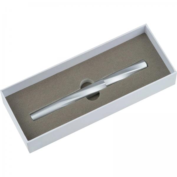 Rollerball mit Gravur / Rollerpen / aus hochwertigem Messing / Farbe: silber