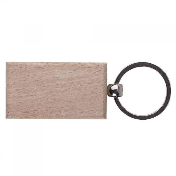 Schlüsselanhänger aus Holz / rechteckig