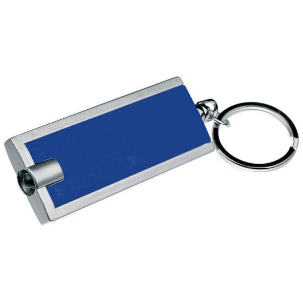 Schlüsselanhänger mit LED Taschenlampe / Farbe: blau