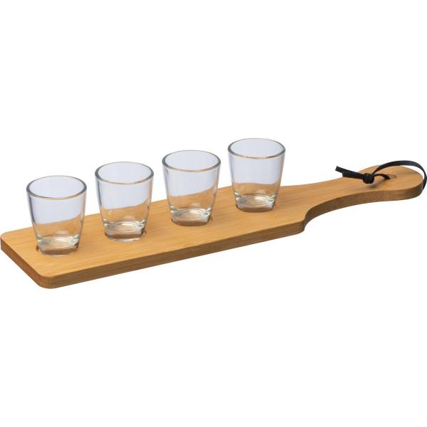 Schnapsgläser-Set / 5tlg mit 4 Schnapsgläser zu je 3cl