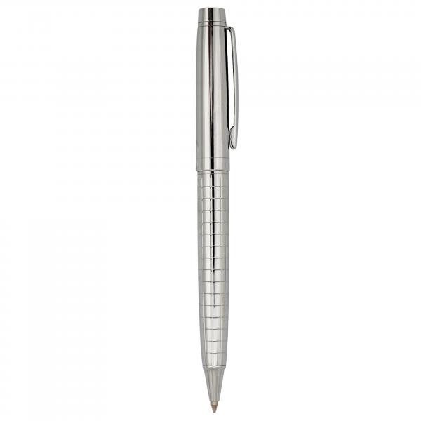 Schreibset / bestehend aus Kugelschreiber + Rollerball / Farbe: silber