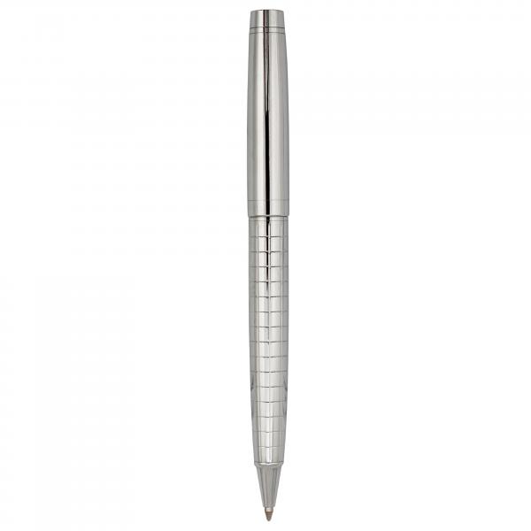 Schreibset / bestehend aus Kugelschreiber + Rollerball / Farbe: silber