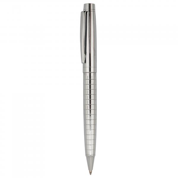 Schreibset / bestehend aus Kugelschreiber + Rollerball / Farbe: silber