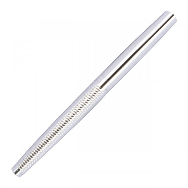Schreibset / mit chromglänzenden Kugelscheiber und Rollerball im Geschenketui