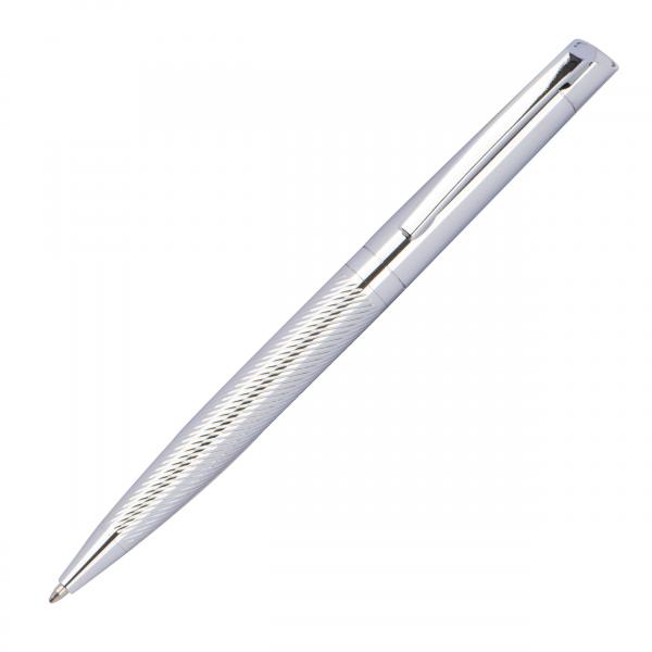 Schreibset / mit chromglänzenden Kugelscheiber und Rollerball im Geschenketui