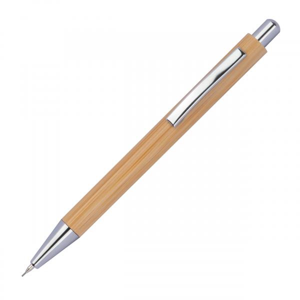 Schreibset aus Bambus mit Gravur / Kugelschreiber und Druckbleistift