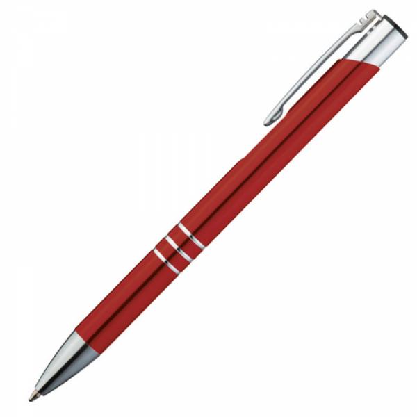 Schreibset mit Gravur / Touchpen Kugelschreiber + Kugelschreiber / Farbe: rot