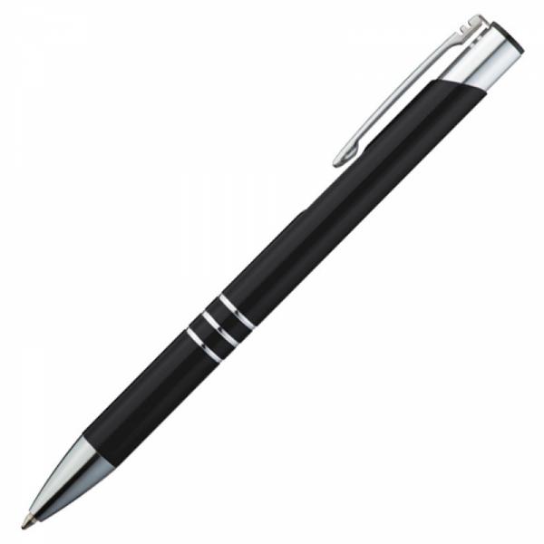 Schreibset mit Gravur / Touchpen Kugelschreiber + Kugelschreiber / schwarz