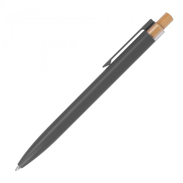 Schreibset mit Kugelschreiber und Rollerball aus Metall mit Gravur / anthrazit