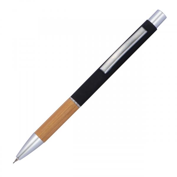 Schreibset mit Namensgravur - Kugelschreiber + Bleistift - mit Bambusgriffzone