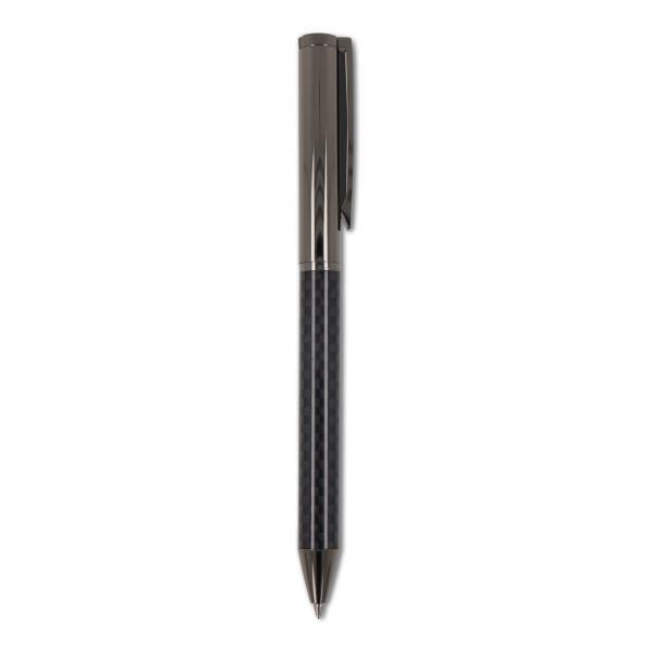 Schreibset mit Namensgravur - Kugelschreiber und Rollerball - Dark gun metal