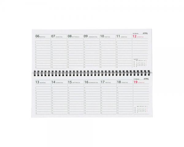 Schreibtisch Kalender 32 Blatt / Schreibtischquerkalender 2026 + Kugelschreiber