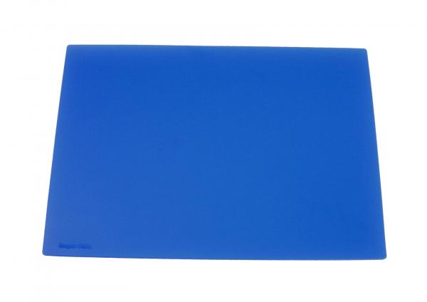 Schreibtischunterlage 30x42cm / Farbe: transluzent blau