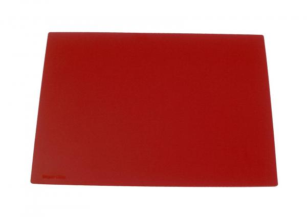Schreibtischunterlage 30x42cm / Farbe: transluzent rot
