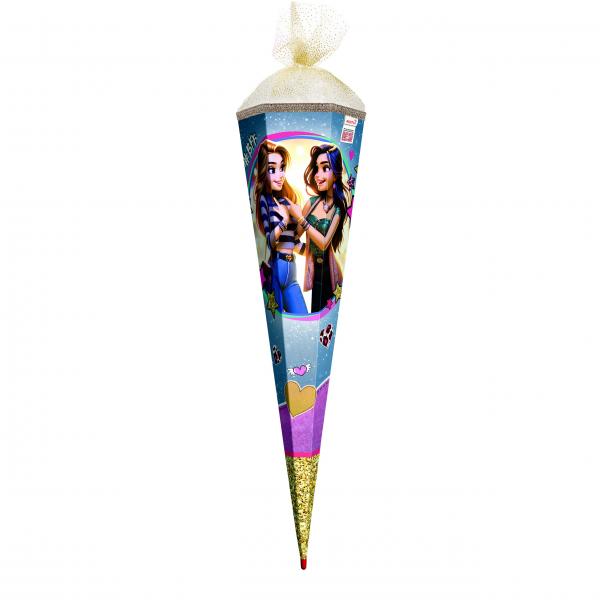 Schultüte / Zuckertüte / 85cm / eckig / "Best Friends Forever"