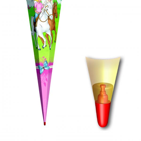 Schultüte / Zuckertüte / 85cm / eckig / "Bibi & Tina Pferdefreunde"