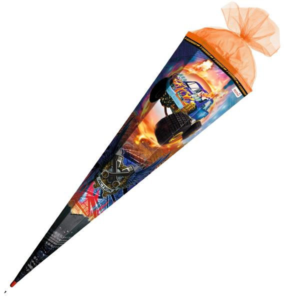 Schultüte / Zuckertüte / 85cm / eckig / "Monstertruck"