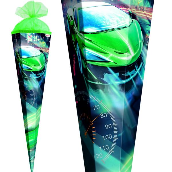 Schultüte / Zuckertüte / 85cm / eckig / "Racing"