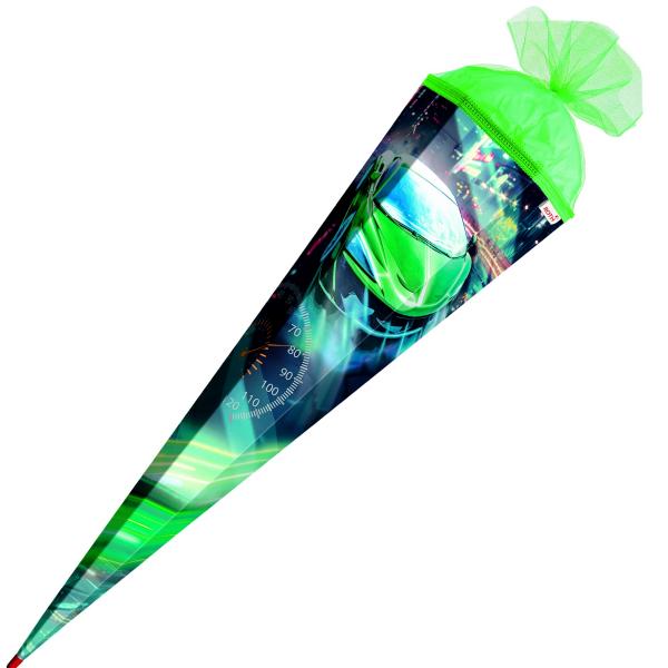 Schultüte / Zuckertüte / 85cm / eckig / "Racing"