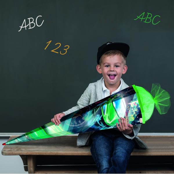 Schultüte / Zuckertüte / 85cm / eckig / "Racing"