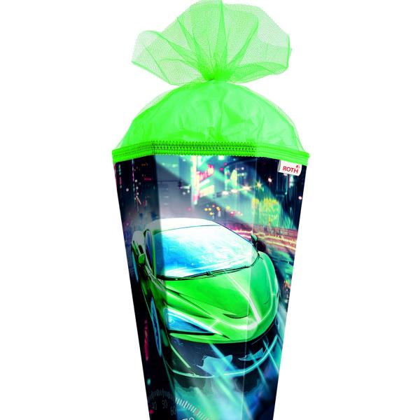 Schultüte / Zuckertüte / 85cm / eckig / "Racing"