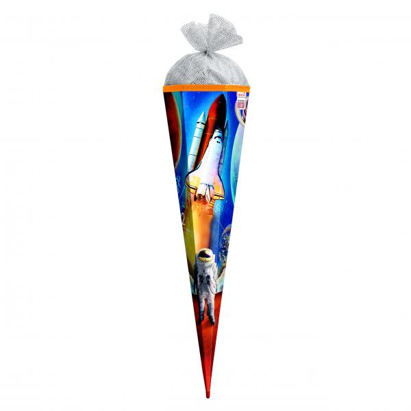Schultüte / Zuckertüte / 85cm / eckig / "Weltraum"
