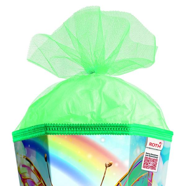 Schultüte mit Gravur / Zuckertüte / 85cm / eckig / "Rainbow Butterfly"