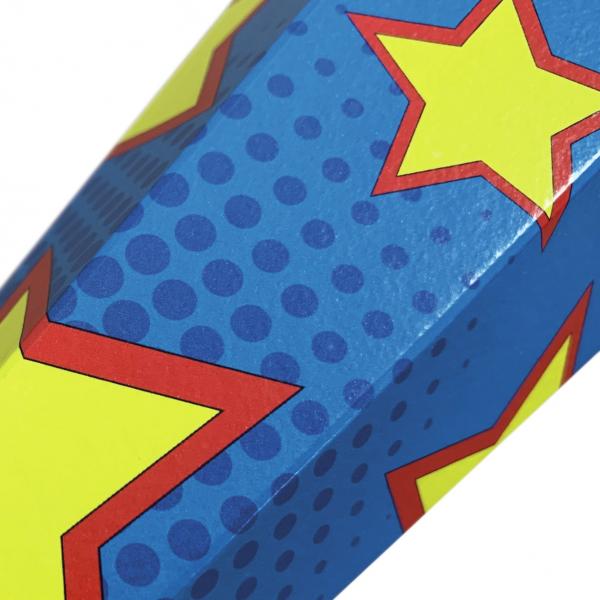 Schultüte mit Namensgravur - Zuckertüte - 85cm - eckig - "Superheld"