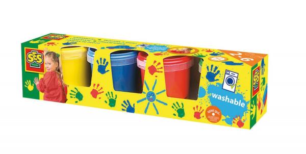 SES Fingermalfarben / Fingerfarben Set / 4 verschiedene Farben