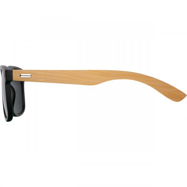 Sonnenbrille mit Bambusbügeln und UV 400 Schutz mit Gravur
