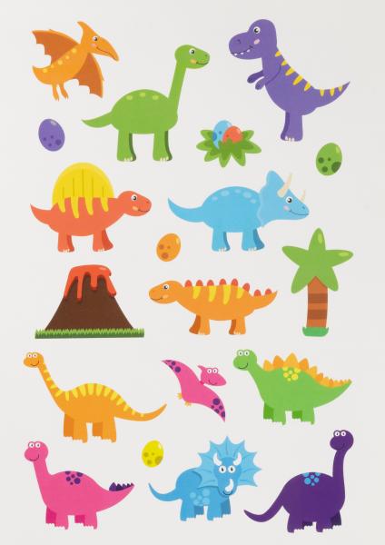 Sticker-Malbuch / DIN A4 / "Dino"