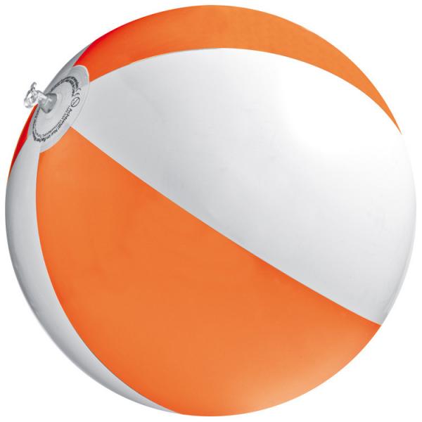 Strandball / Wasserball / Farbe: orange-weiß
