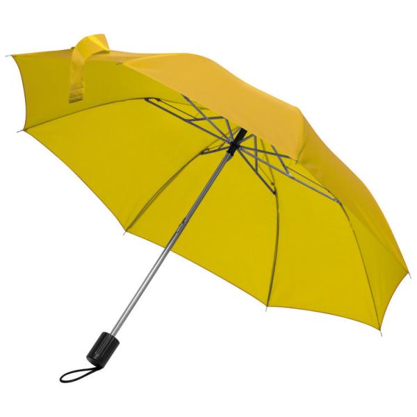 Taschen-Regenschirm / mit Schutzhülle / Farbe: gelb